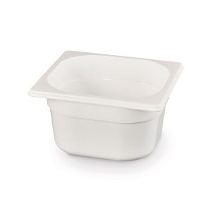 Recipiente Gastronorm 1/6, GN 1/6, 1,6L, Branco, 176x162x(H)100mm