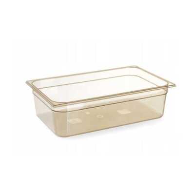 Recipiente GN 1/1, resistente a altas temperaturas, GN 1/1, 13,3L, Transparente, 530x325x(H)100mm