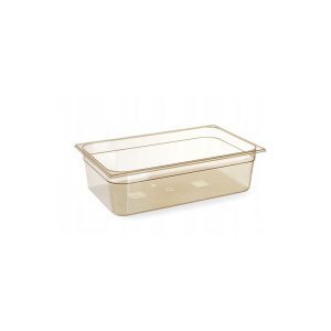Recipiente GN 1/1, resistente a altas temperaturas, GN 1/1, 9L, Transparente, 530x325x(H)65mm