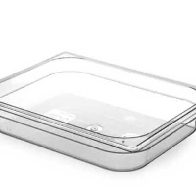 Recipiente Gastronorm 1/2, GN 1/2, 4L, Transparente, 325x265x(H)65mm