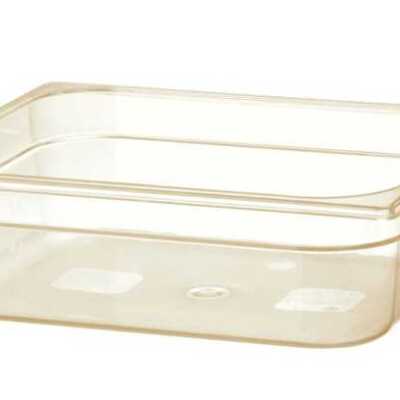 Recipiente GN 1/2, resistente a altas temperaturas, GN 1/2, 6,1L, Transparente, 325x265x(H)100mm