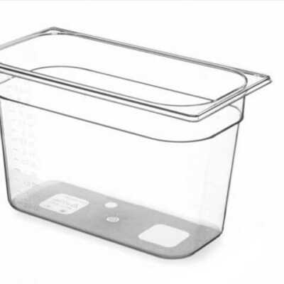 Recipiente Gastronorm 1/3, GN 1/3, 7,8L, Transparente, 325x176x(H)200mm