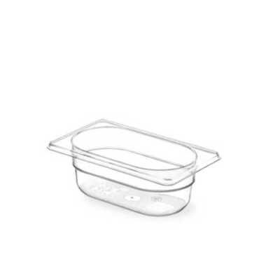 Recipiente Gastronorm 1/9, GN 1/9, 0,6L, Transparente, 176x108x(H)65mm