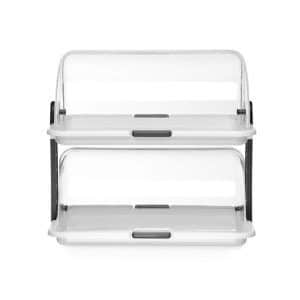 Expositor com tampa basculante Roll top - dobro, 465x310x(H)410mm