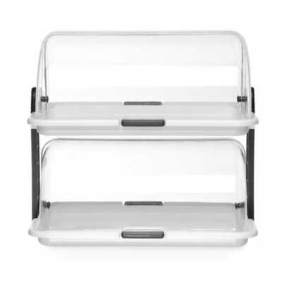 Expositor com tampa basculante Roll top - dobro, 465x310x(H)410mm