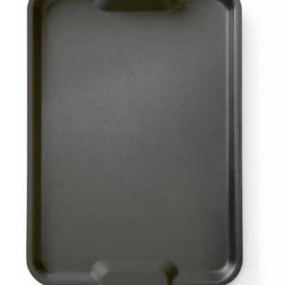 Tabuleiro em polipropileno, Euronorm, com pegas, Preto, 530x370x(H)28mm