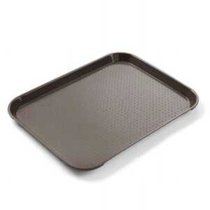 Tabuleiros para fast food pequenos, Castanho, 265x345x(H)20mm