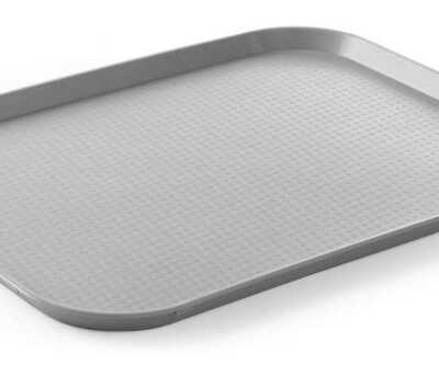 Tabuleiros para fast food grandes, Cinzento-claro, 350x450x(H)20mm