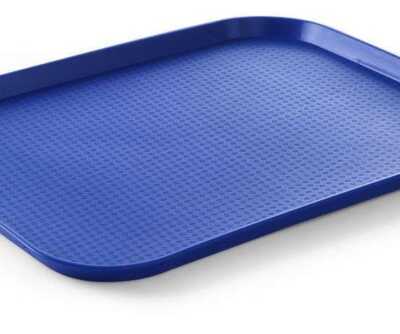 Tabuleiros para fast food grandes, Azul, 350x450x(H)20mm