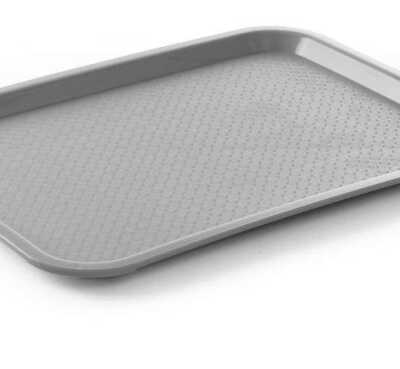 Tabuleiros para fast food médios, Cinzento-claro, 305x415x(H)20mm