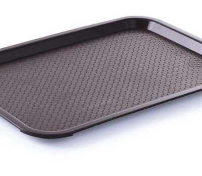 Tabuleiros para fast food médios, Castanho, 305x415x(H)20mm
