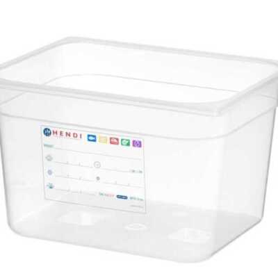 Recipiente Gastronorm 1/2, GN 1/2, 9,5L, Transparente, 325x265x(H)150mm