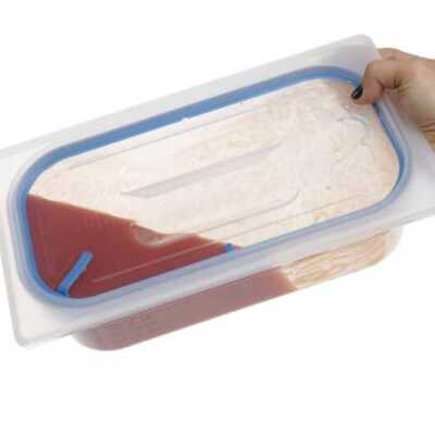 Vedação hermética para tampas Gastronorm, GN 1/9, Transparente, 176x108mm