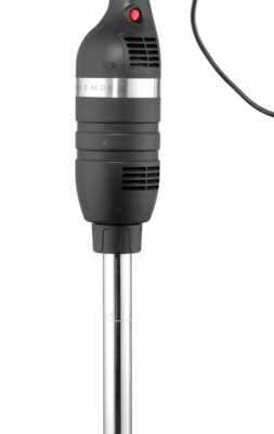 Conjunto: Triturador 350 com velocidade variável + batedor + suporte de parede, Preto, 230V/350W, ø100x110mm