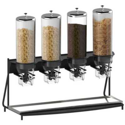 Dispensador de cereais largura 4 tubos