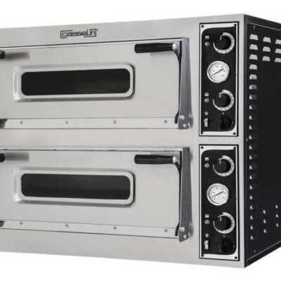 Forno de pizza elétrico 2x4 pizzas 40 cm