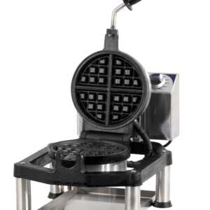 Máquina de waffles de abertura a 180° Redonda