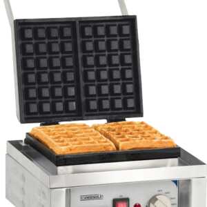 Máquina de waffles simples de abertura a 90°