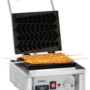 Máquina de waffles simples de abertura a 90° Espiga