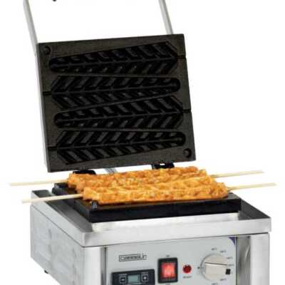 Máquina de waffles simples de abertura a 90° Espiga