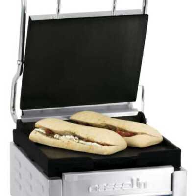 Grelhador Panini Pequeno Premium placas Lisa-Lisa com temporizador