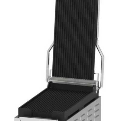 Grelhador Panini compacto Premium placas Estriada-Estriada com temporizador