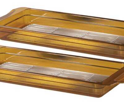 Conjunto de 2 tabuleiros GN 2/4 de alta temperatura