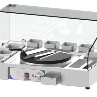 Bancada para máquina de crepes