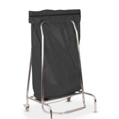 Suporte para saco do lixo em aço inoxidável 110 L