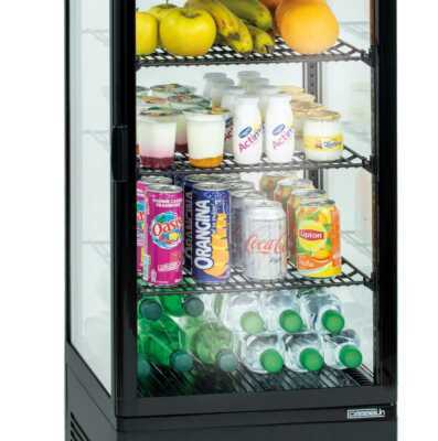Vitrina refrigerada positiva 98 L Preta