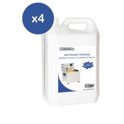 Lote de 4 Detergente para fritadeira 5 L