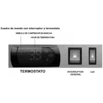 Unidade de refrigeração incorporada.