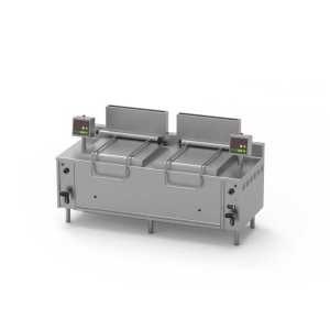 Cozedor automático a gás de 2 cubas de 132 L