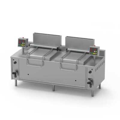 Cozedor automático elétrico de 2 cubas de 132 L