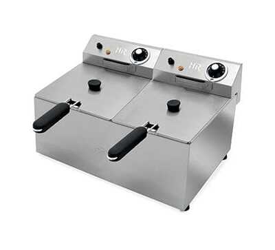 Fritadeira eléctrica de bancada - Foster (2 cubas) 6l+6l