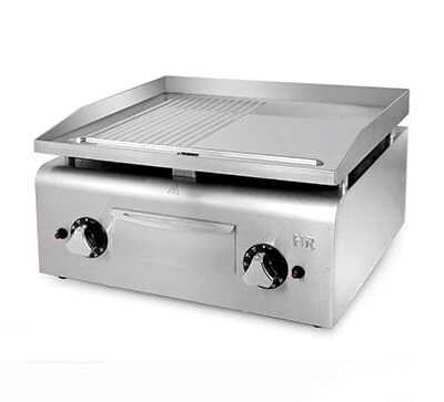 Fry-Top a gás placa ranhurada - PLC600RTRN
