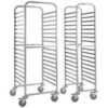 Os modelos para recipientes Gastronorm estão equipados com 17 pares de guias soldados à estrutura de tubo quadrado