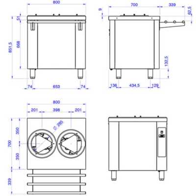 Modelos com sistema de aquecimento para pratos quentes e modelos