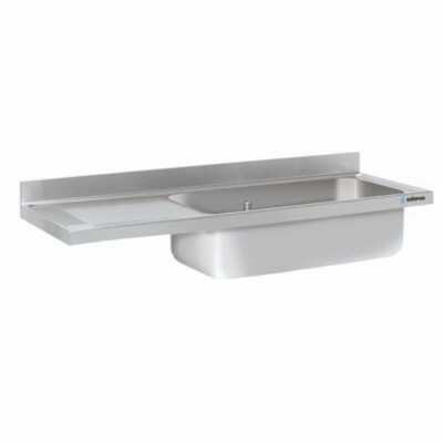 <p>Encimera com profundidade de 700 mm com pias