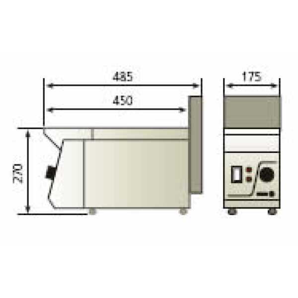 Regulação termostática de 60° a 200 °C