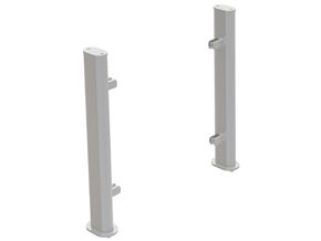 <p>Fabricados em aço inoxidável com acabamento acetinado para a colocação de vidros para proteção frontal.</p>