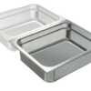 O sistema de recipientes Gastronorm edenox é baseado nos modelos de Dimensões GN 2/1 (650 x 530 mm) e GN 1/1 (530 x 325 mm).