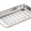 O sistema de recipientes Gastronorm edenox é baseado nos modelos de Dimensões GN 2/1 (650 x 530 mm) e GN 1/1 (530 x 325 mm).
