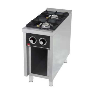 Fogão a gás com base 2 queimadores C2F900E -Hotelequip.pt