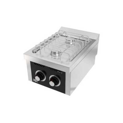 Fogão a gás de bancada 2 queimadores CB2F600S -Hotelequip.pt