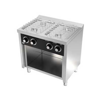 Fogão a gás com móvel 4 queimadores CB4F600E -Hotelequip.pt
