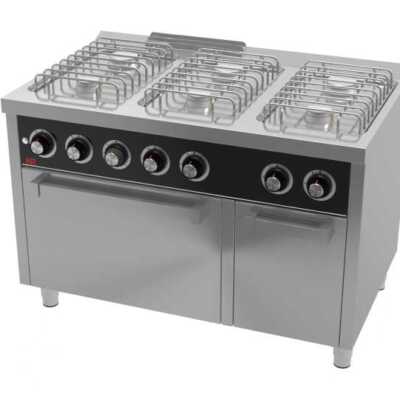 Fogão a gás 6 queimadores + maxi forno C6F750HM