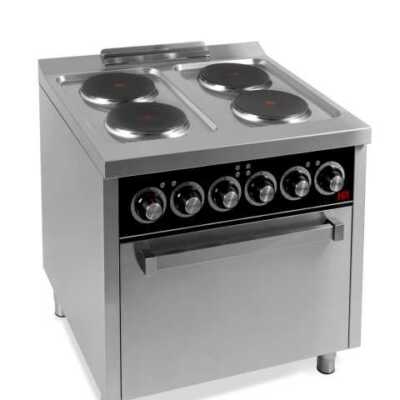 Fogão eléctrico 4 placas + forno CE4P750H -Hotelequip.pt