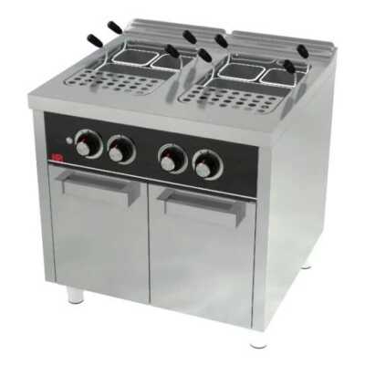 Cozedor de pasta a gás armário 25l + 25l  -Hotelequip.pt