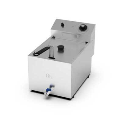 Fritadeira eléctrica de bancada 8l com torneira